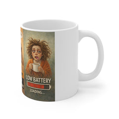 Funny Morning Mug — "Caution: I'm Not A Morning Person" Coffee Cup (I Need A Minute)