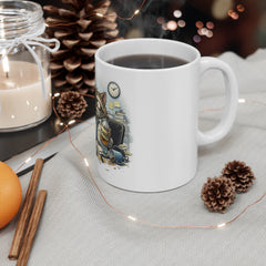 11oz Mug — Chaotic Office Cat Coffee Cup (Funny Work Stress Gift)