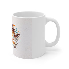 Fueled by Coffee & Chaos Mug — Funny Gift for Coffee Lovers
