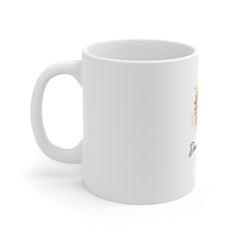 Dream & Shine Ceramic Mug — Floral Moon Coffee Cup