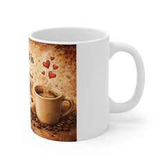 Coffee Mug — "All You Need Is Love and More Coffee" Vintage Ceramic Mug
