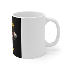 Coffee & Dominate Fitness Mug — "Wake Up. Grind. Repeat." Motivational Gym Coffee Cup