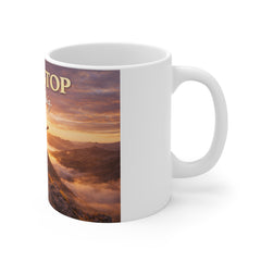 Never Stop Dreaming Big Mug — Motivational 11oz Coffee Cup for Inspiration & Gift