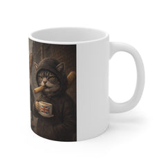 Posh Tea Cats Mug — Vintage Victorian Cat Tea Party Ceramic Coffee Cup
