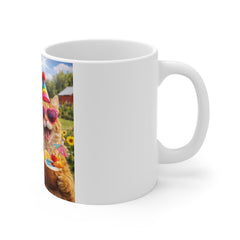 Happy Dogs Summer Party Mug — Cute Golden Retrievers in Sunglasses & Party Hats
