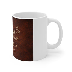 Coffee Mug - "Today's Good Mood Is Sponsored By Coffee" Vintage Latte Cup