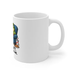 Coffee Mug — Funny Frog "Sorry, I Can't. My Couch Needs Me." Lazy Day Gift