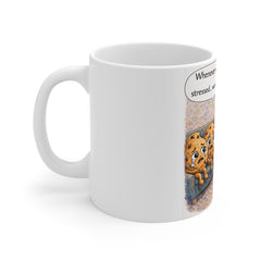 “Stay Strong, You’re Tougher Than You Think” Cookie Therapy Mug — Funny Mental Health Coffee Cup