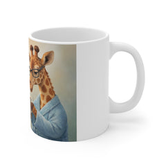 Cute Giraffe & Penguin Coffee Mug – Cozy Animal Friends Design