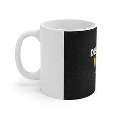 Discipline Wins Mug — Motivational Coffee Cup for Productivity & Success