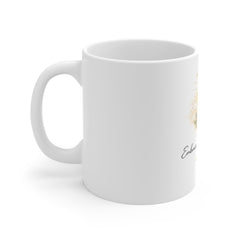 Embrace New Beginnings Mug — Sunrise Floral 11oz Ceramic Coffee Cup