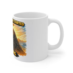 Motivational Mug — "Remember Why You Started, Keep Going" Hiking Coffee Cup
