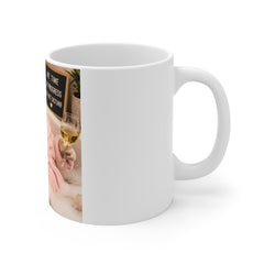 Relaxing Spa Dog Mug — “Me Time In Progress” 11oz Coffee Cup