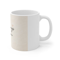 Good Things Take Time Mug — Inspirational Coffee Cup with Handwritten Script