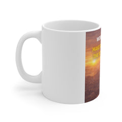 Motivational Sunrise Coffee Mug — "Work Hard Now. Make Rest Of Your Life The Best Of Your Life"