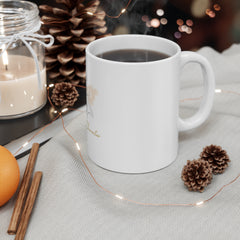 Main Character Mug — Feminine Line Art Coffee Cup