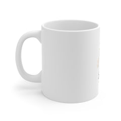 Soft Life Coffee Mug — Minimalist Hands Holding Cup Design