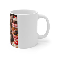 Cute Funny Kitten 11oz White Mug