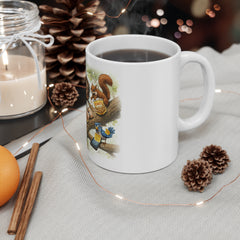 Funny 'Squirrel Stole My Snacks' Coffee Mug — Humorous Relaxing Lazy Day Gift