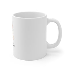 In My Soft Era Ceramic Coffee Mug — Feminine Floral Illustration