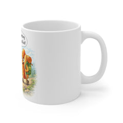 Hiking Beer & Hot Dog Mug – "I Think We're Getting Close to the Top, Bud!" 11oz Ceramic Coffee Cup